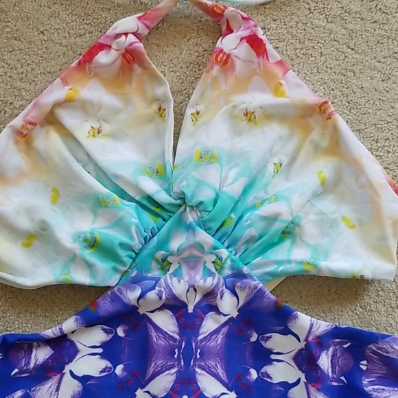 6 Shore Road by Pooja floral Monokini Sz Small NEW - Picture 4 of 6